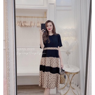 Đầm bigsize dáng suông chất thun, đồ mặc nhà