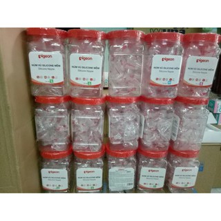 NÚM VÚ SILICON PIGEON SIZE S/M/L (cổ hẹp)