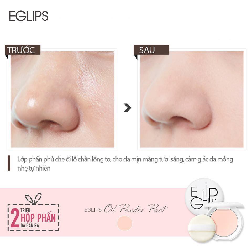 Phấn phủ dạng nén Eglips Oil Cut Powder Pact 8g | BigBuy360 - bigbuy360.vn