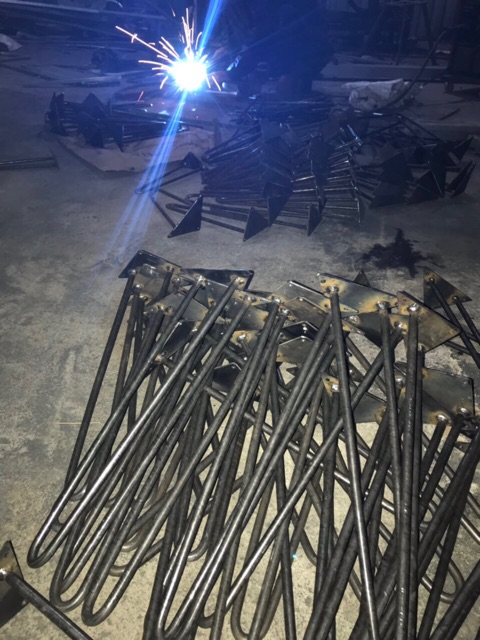 Chân bàn hairpin cao 30cm (loại 2 thanh sắt),sơn tĩnh điện tặng kèm ốc vít | BigBuy360 - bigbuy360.vn