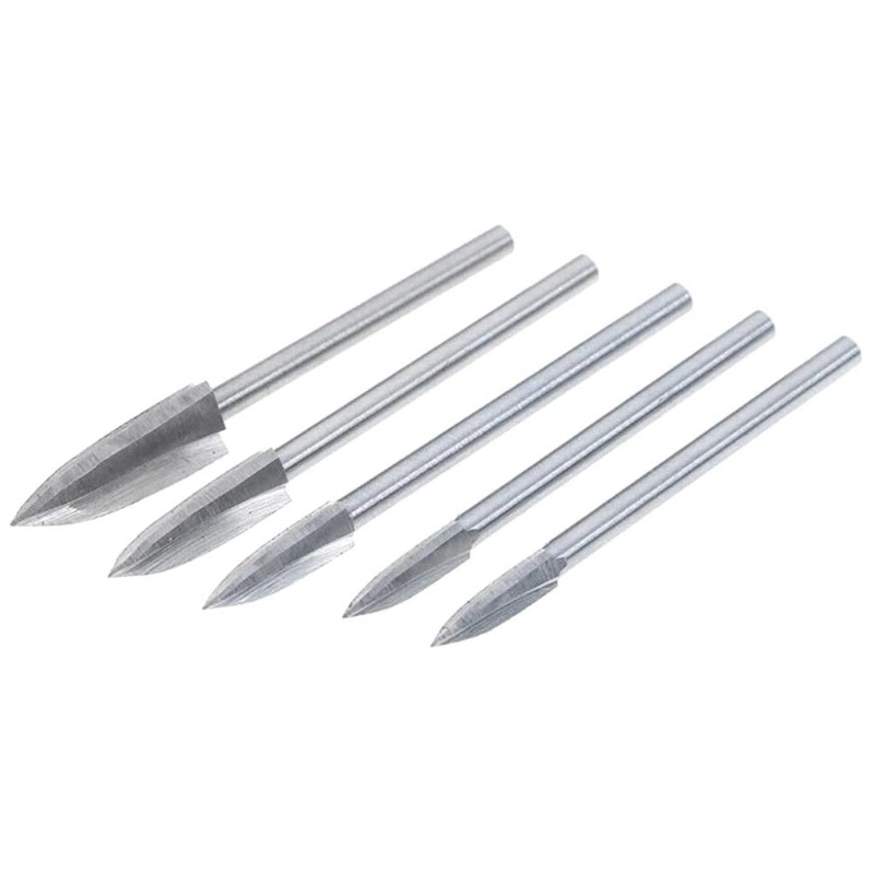 Set 5 Mũi Khoan Điêu Khắc Gỗ HSS 3mm Chuyên Dụng