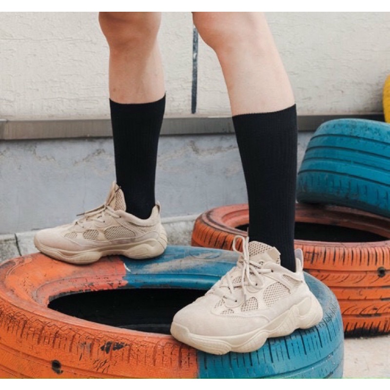 Set 2 Đôi Tất Trơn Bắp Hàn Quốc vải cotton kháng khuẩn hàng loại 1 bao đổi trả dành cho cả nam và nữ