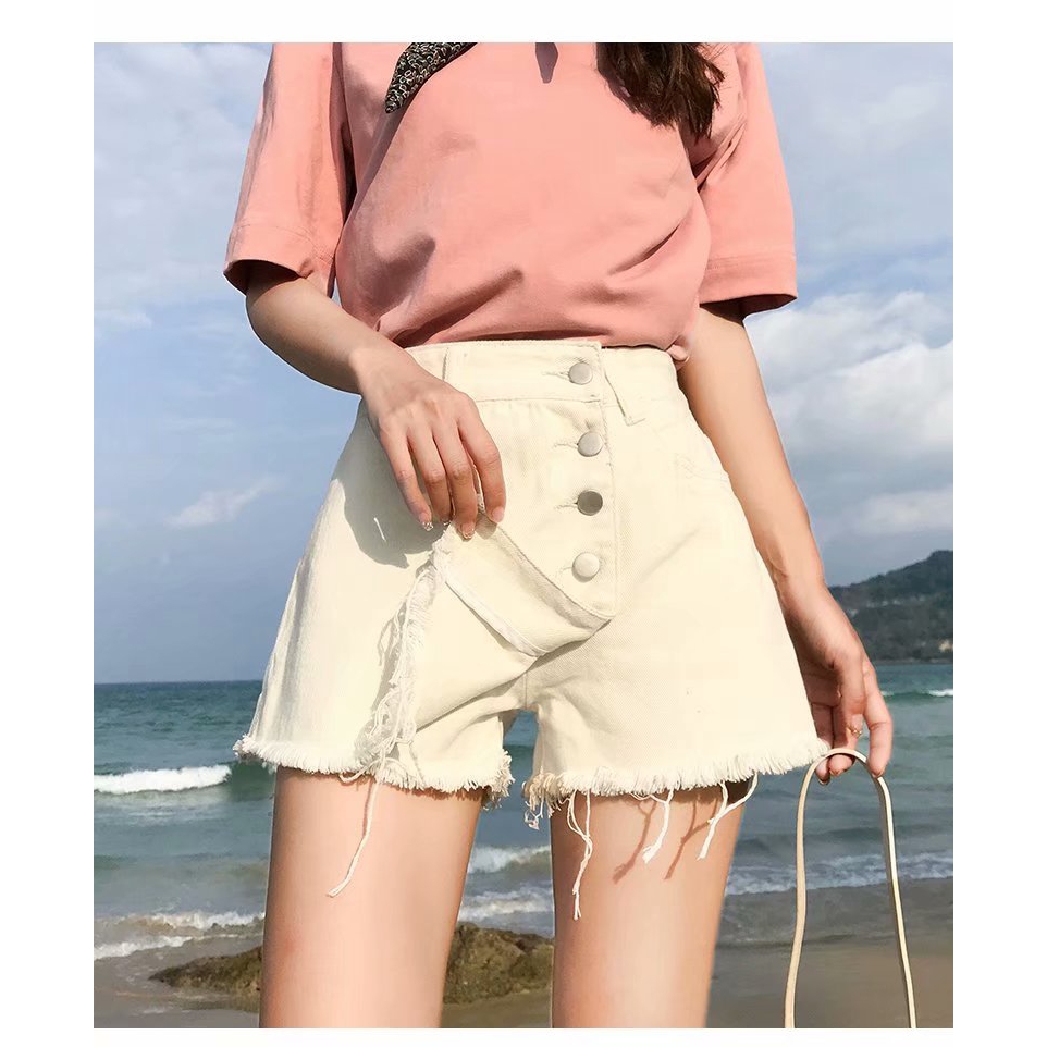 Quần Short Jeans Giả Váy Thời Trang Hàn Quốc 2020