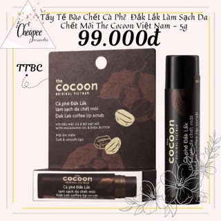 Tẩy Da Chết Môi Cà Phê Đắk Lắk Coffee Scrub Cocoon Việt Nam - 5g
