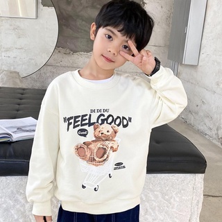 Áo nỉ màu đông "FEEL 3D" 14-45kg cho bé trai, bé gái 4-15 tuổi. Hàng may kỹ, chất da cá đẹp. STB37
