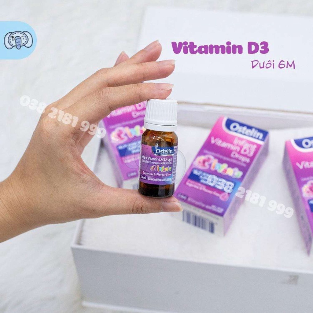 Vitamin D3 Ostelin Cho Bé (Từ Sơ Sinh Trở Lên) Xây Dựng Hệ Thống Miễn Dịch Chắc Chắn Ngăn Chặn Các Bệnh Lý Ở Trẻ Em
