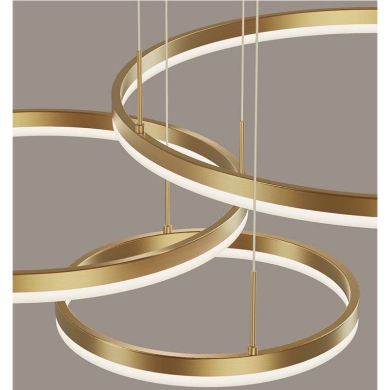 ĐÈN ỐP-ĐÈN THẢ TREO TRẦN 4 VÒNG HIỆN ĐẠI Có Bảo Hành