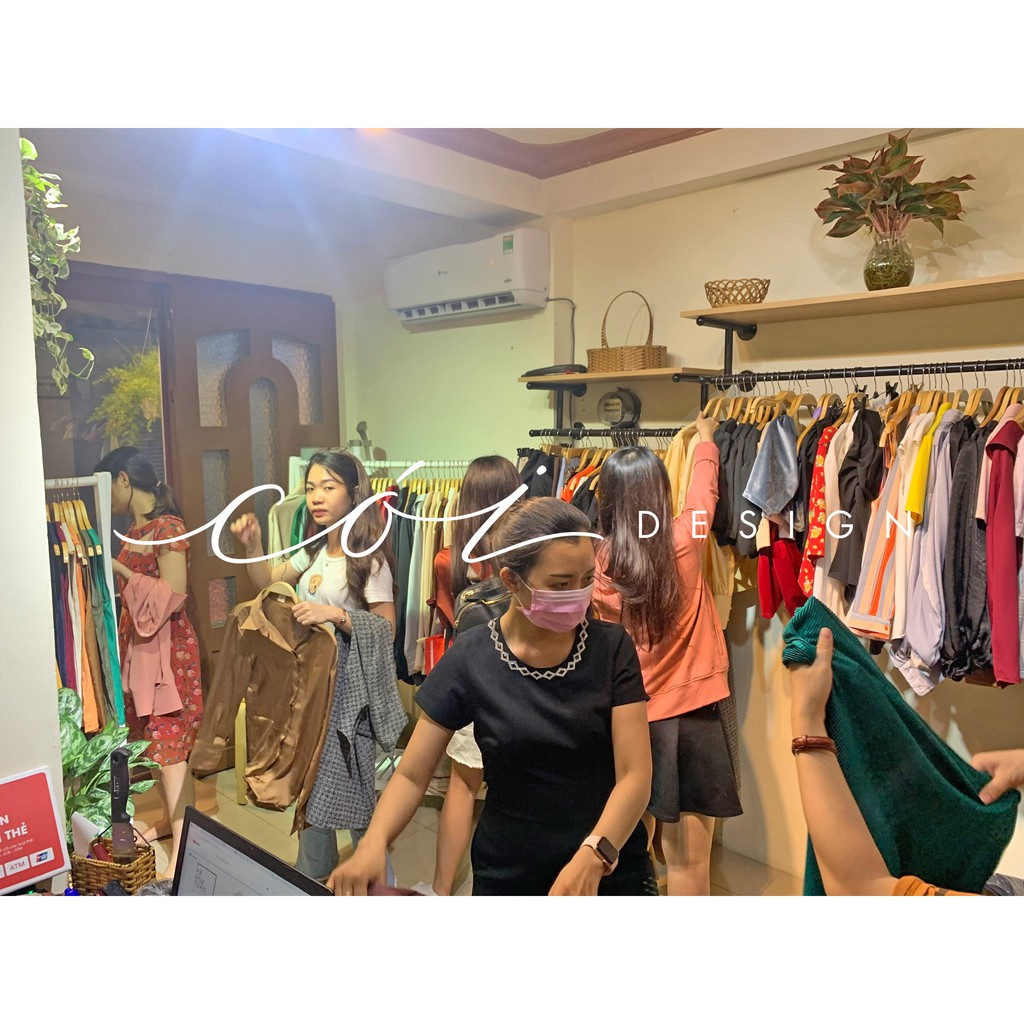 Quần lệch đai nhấn eo Cói Design