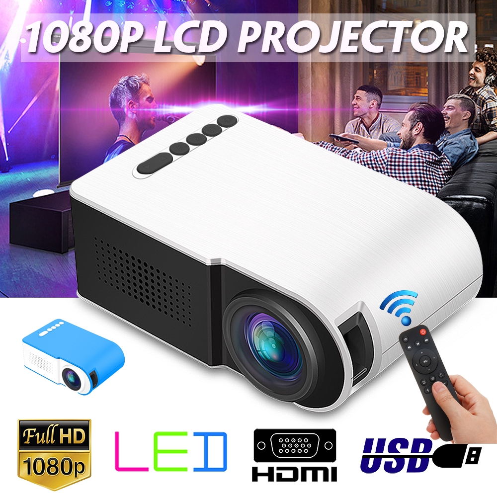 Máy chiếu phim 3D mini đa phương tiện 7000 Lumens 1080P