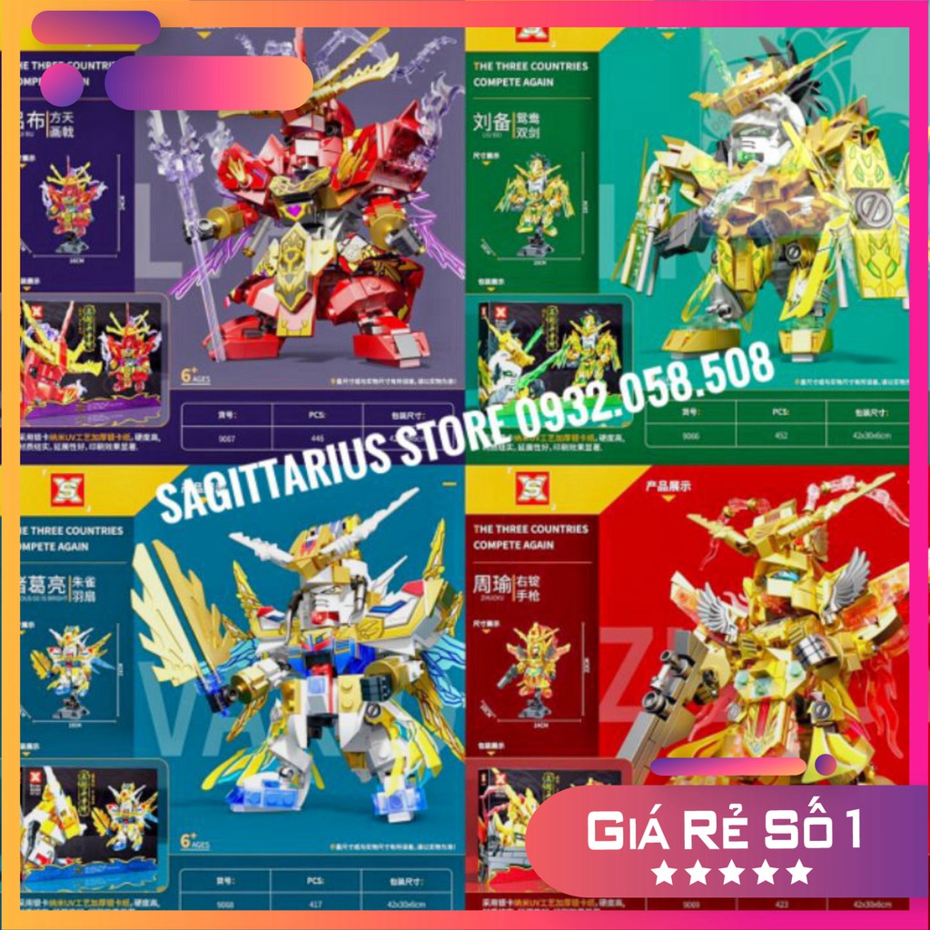 Lego SX 9066 ~ 9069 Lắp Ráp Robot Gundam ( 417 Mảnh - 452 Mảnh tùy hộp ) [Có Sẵn]