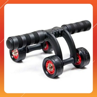 Con lăn tập cơ bụng 4 bánh _ ab roller and push up bar