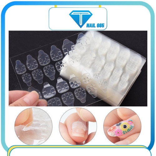 Miếng dán móng giả Silicon hai mặt dùng để dán móng giả cao cấp