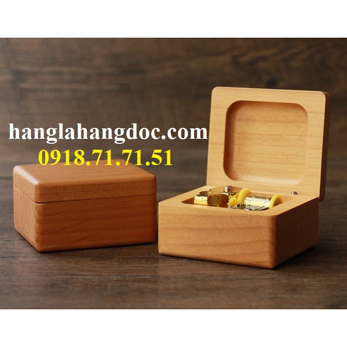 Hộp nhạc gỗ lên dây cót cao cấp, quà tặng sang trọng & ý nghĩa