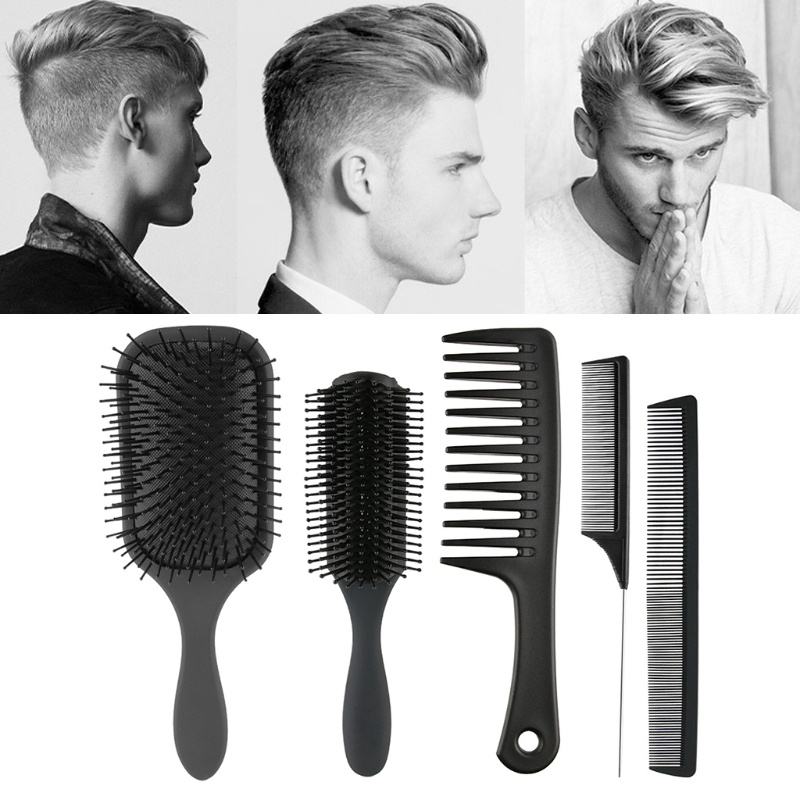 Set 5 Lược Chải Tóc Gỡ Rối Tiện Dụng Cho Nam Nữ YOUYO