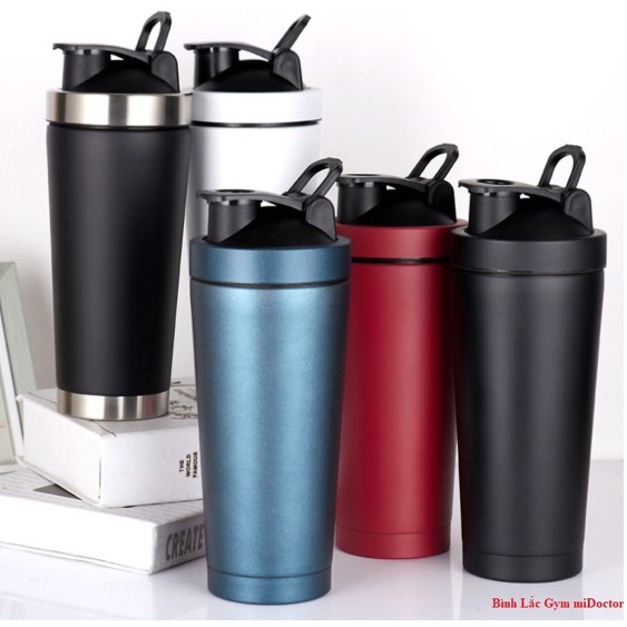Bình Lắc Inox 304 900ml GymShark Tập Gym, Thể Thao, Du Lịch, Văn Phòng