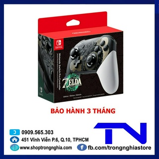 Tay cầm Nintendo Switch Pro Controller The Legend Of Zelda Tears Of The Kingdom Limited Edition - Bảo hành 3 tháng
