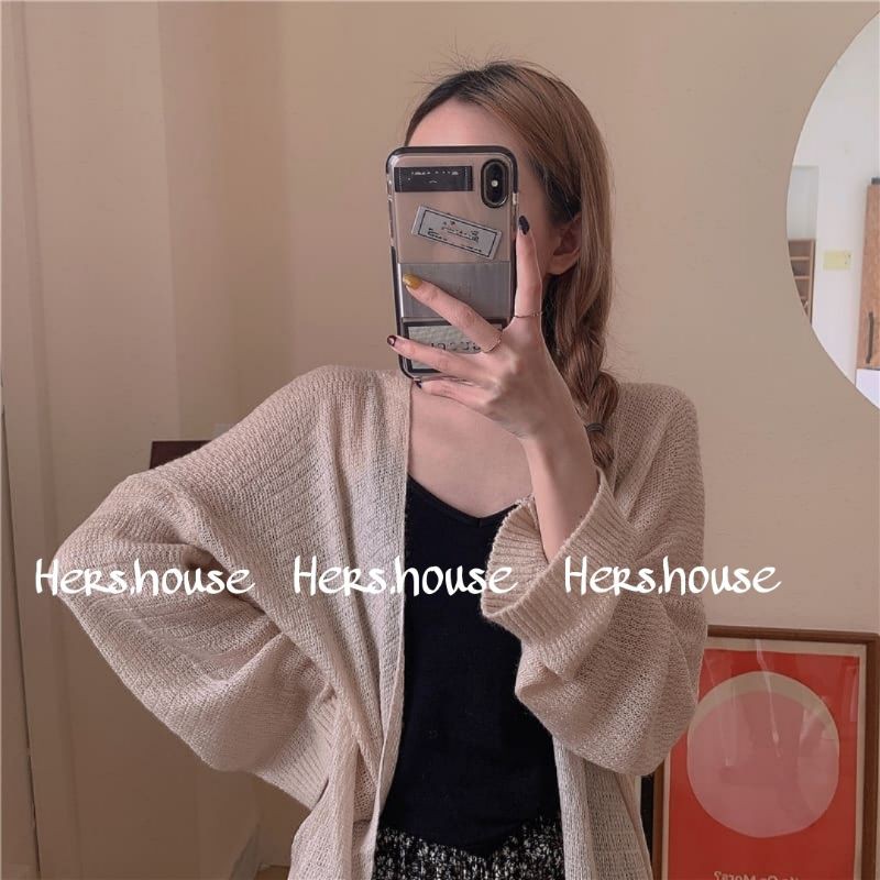 (Tặng kèm dây buộc tóc) Áo khoác len mỏng - sẵn hàng - kèm ảnh thật | BigBuy360 - bigbuy360.vn