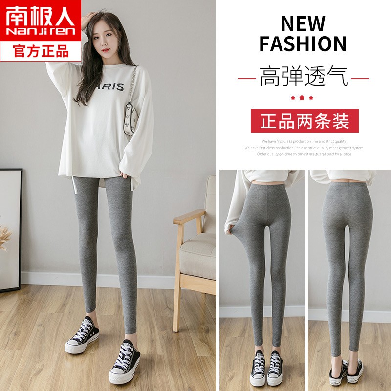 Quần Legging Mỏng Màu Đen Cỡ Lớn Thời Trang Mùa Hè Cho Nữ