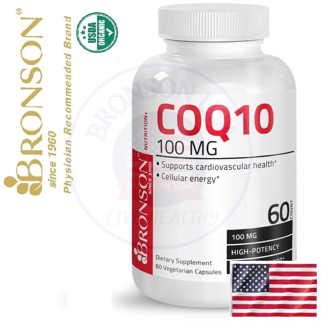 Organic Vitamin CoQ10 High Potency - 60 viên Mỹ - Bổ tim mạch