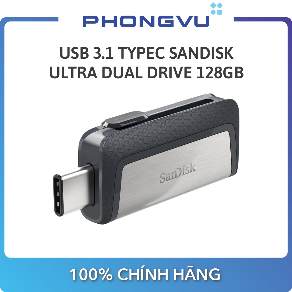 USB 3.1 TypeC Sandisk ULtra Dual Drive 128GB SDDDC2-0128-G46 - Bảo hành 60 tháng
