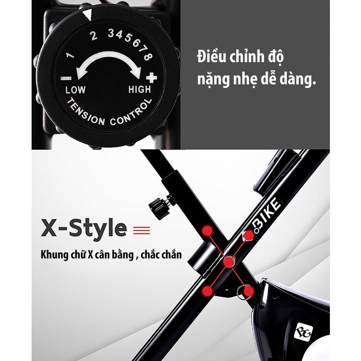 Professionall.gym19 - Exercise Mẫu YS04 (BLACK) Xe đạp tập thể dục Thái Lan Exercise Bike