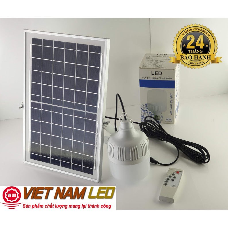 Bóng đèn led 40W năng lượng mặt trời, pin 12Ah, vnled.vn 0936395395