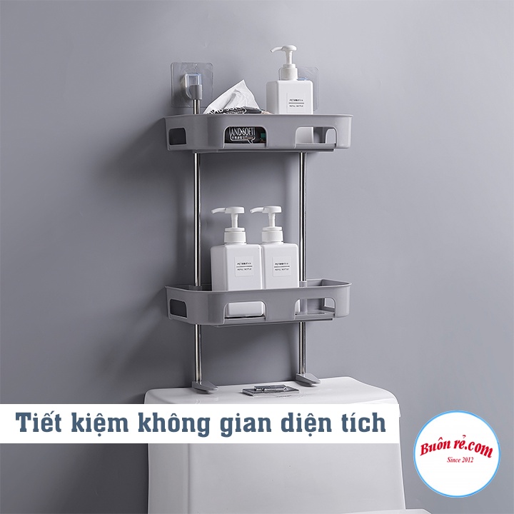 Kệ gác bồn cầu 3 tầng tiết kiệm không gian - Kệ để đồ nhà tắm, Kệ đựng đồ đa năng tiện ích 01557