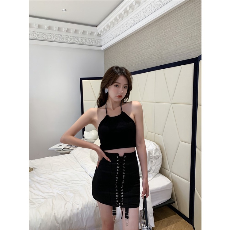 QADCOL Áo dây QADCOL dệt kim thiết kế quyến rũ cho nữ