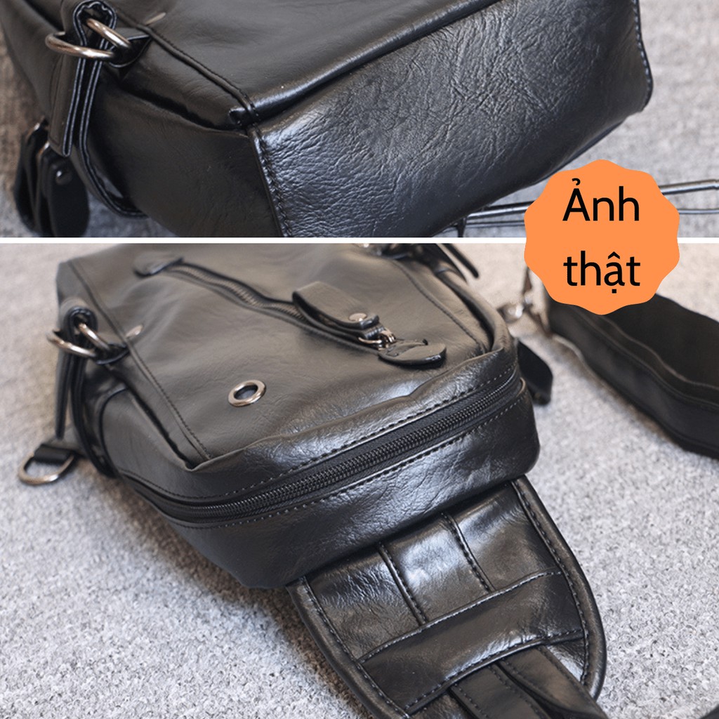 Túi Đeo Chéo Nam Nữ Da Pu Chống Nổ - Túi Chéo Nam, Đeo Trước Ngực, Da Mềm Bền Đẹp - Trạm Shop | BigBuy360 - bigbuy360.vn