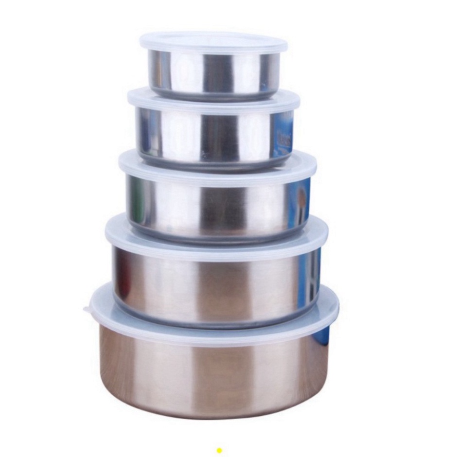 Bộ thố lạnh inox 5 món [ BÁT INOX 5 MÓN ]