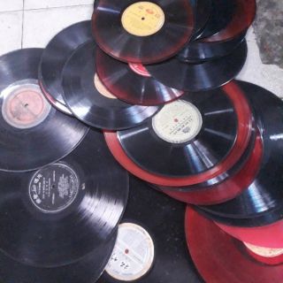 Combo 10 đĩa than cổ để trưng bày trang trí quán. 589nhattao