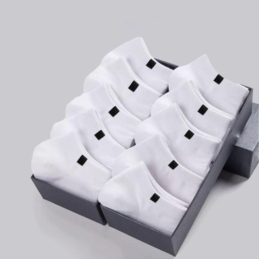 COMBO 5 Đôi Tất Trơn Cổ Ngắn DOMINO OFFICIAL Khử Mùi Hôi Chân