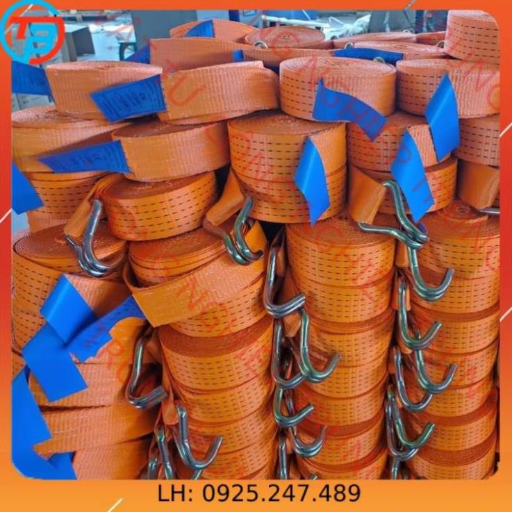 Dây cảo chằng hàng tăng đơ TBVINA bản 50mm, Tải trọng 3 tấn, dài 5m, 6m, 8m, 10m, 12m