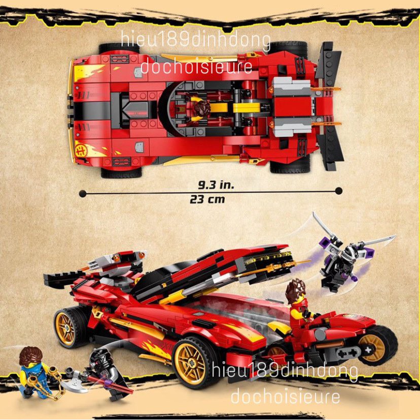 Lắp ráp xếp hình Ninjago 9796 : Xe oto của Kai