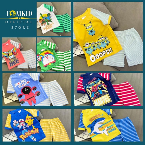 9-13 kg - Đồ bộ bé trai bộ cộc tay cho bé  TomKids