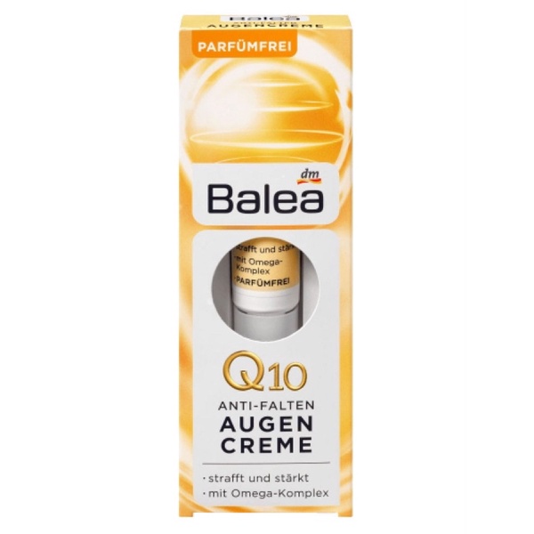 [ Hàng Đức] Kem Dưỡng Mắt Balea Q10 Anti Falten Augencreme Q10 15ml