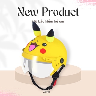 Mũ bảo hiểm trẻ em chính hãng SRT- mũ 1/2 đầu trẻ em pikachu