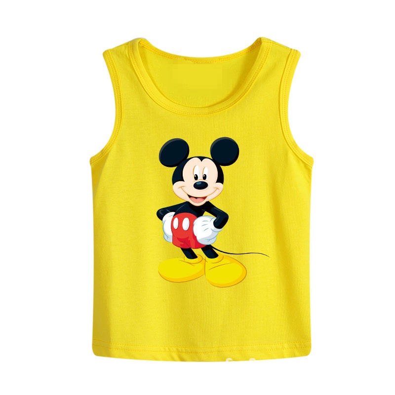 ÁO  BA LỖ  HÌNH MICKEY CHẤT COTTON MỀM MÁT CHO BÉ  TRAI BÉ  GÁI