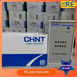 Rơ le bảo vệ pha chống mất pha, chống đảo pha Chint XJ3-G 380V hàng xịn sò