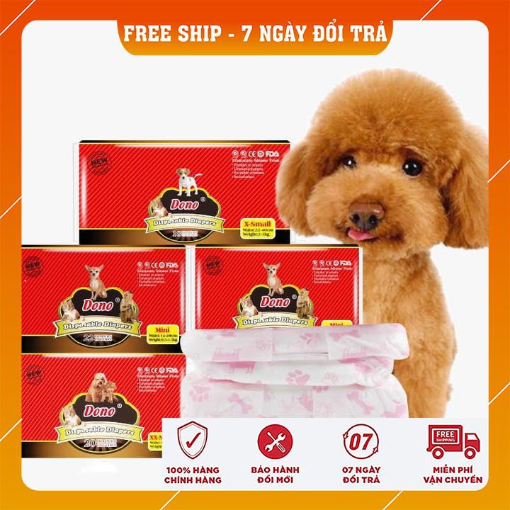 TÃ CHO THÚ CƯNG CÁI 😍𝗙𝗿𝗲𝗲𝗦𝗵𝗶𝗽😍 DONO CAO CẤP ĐẦY ĐỦ SIZE 0.5 - 15KG SIÊU THẤM HÚT VỚI LƯỢNG NƯỚC LÊN ĐẾN 250ML