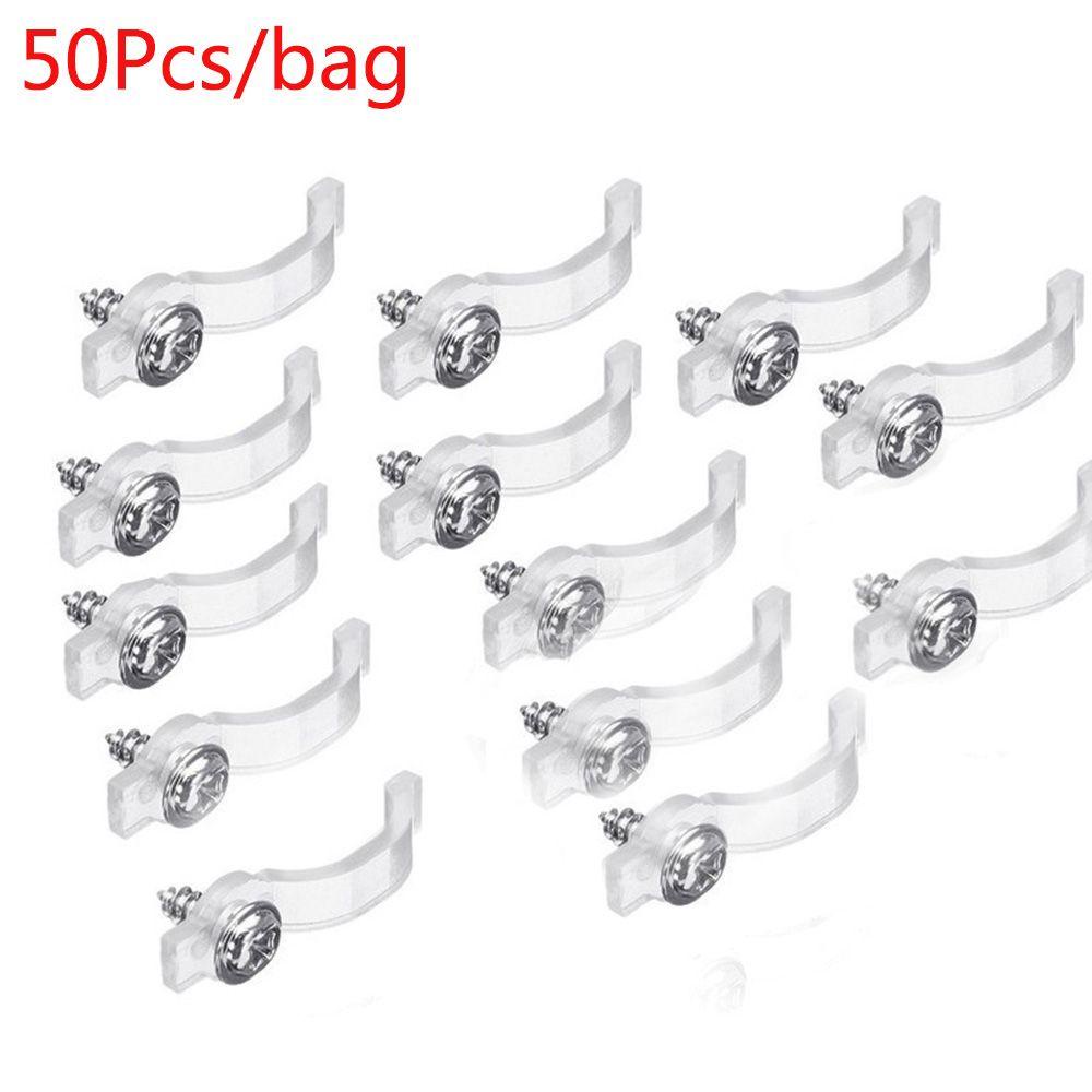 YIYU Set 50 Kẹp Cố Định Dây Đèn LED Kèm Ốc Vít