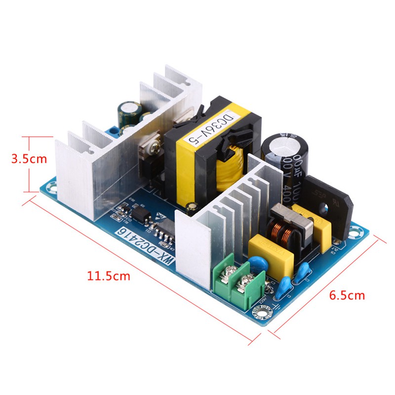 Chuyển đổi AC sang DC 36V 5A 180W Bảng cấp điện Máy biến áp điều chỉnh công suất cao Mô-đun cấp nguồn công nghiệp AC 100-240V Mô-đun cấp nguồn 36V 5A 180W 50 / 60HZ AC-DC Chuyển mạch Bảng mô-đun nguồn AC 100V-240V sang DC 36V Nguồn chế độ chuyển mạch