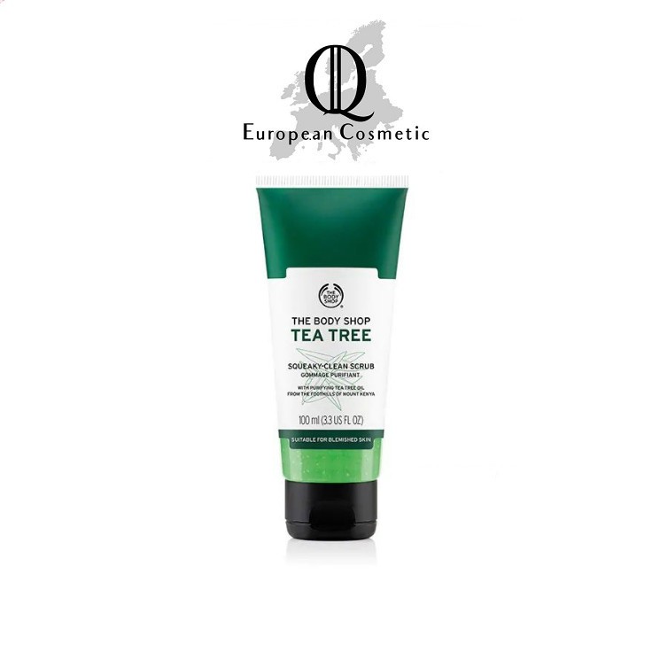 Tẩy Tế Bào Chết Tea Tree Squeaky Clean Scrub The Body Shop 100ML