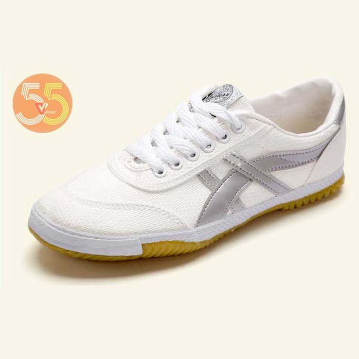 GIÀY WARRIOR bata tàu [CHÍNH HÃNG] màu trắng sọc bạc (Giống hình 100%) | BigBuy360 - bigbuy360.vn