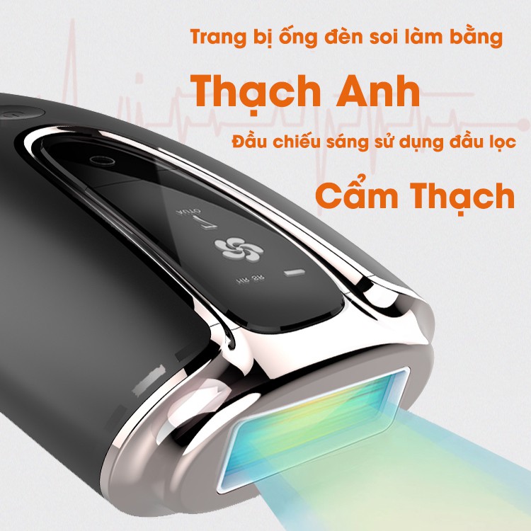 Máy triệt lông công nghệ mới IPL LUX- Giúp trẻ hóa và tái tạo da mỗi ngày - TẶNG KÈM kính + gel + dao cạo Mã OAGD0074