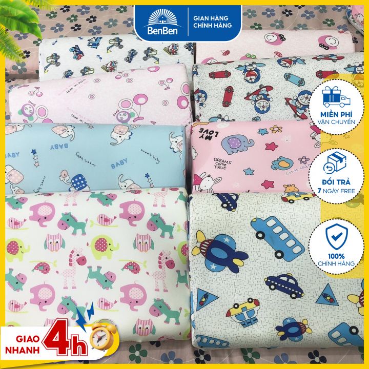 Gối cao su non cho bé rất êm mềm size 37x25x5cm, latex pillow – Ben Ben