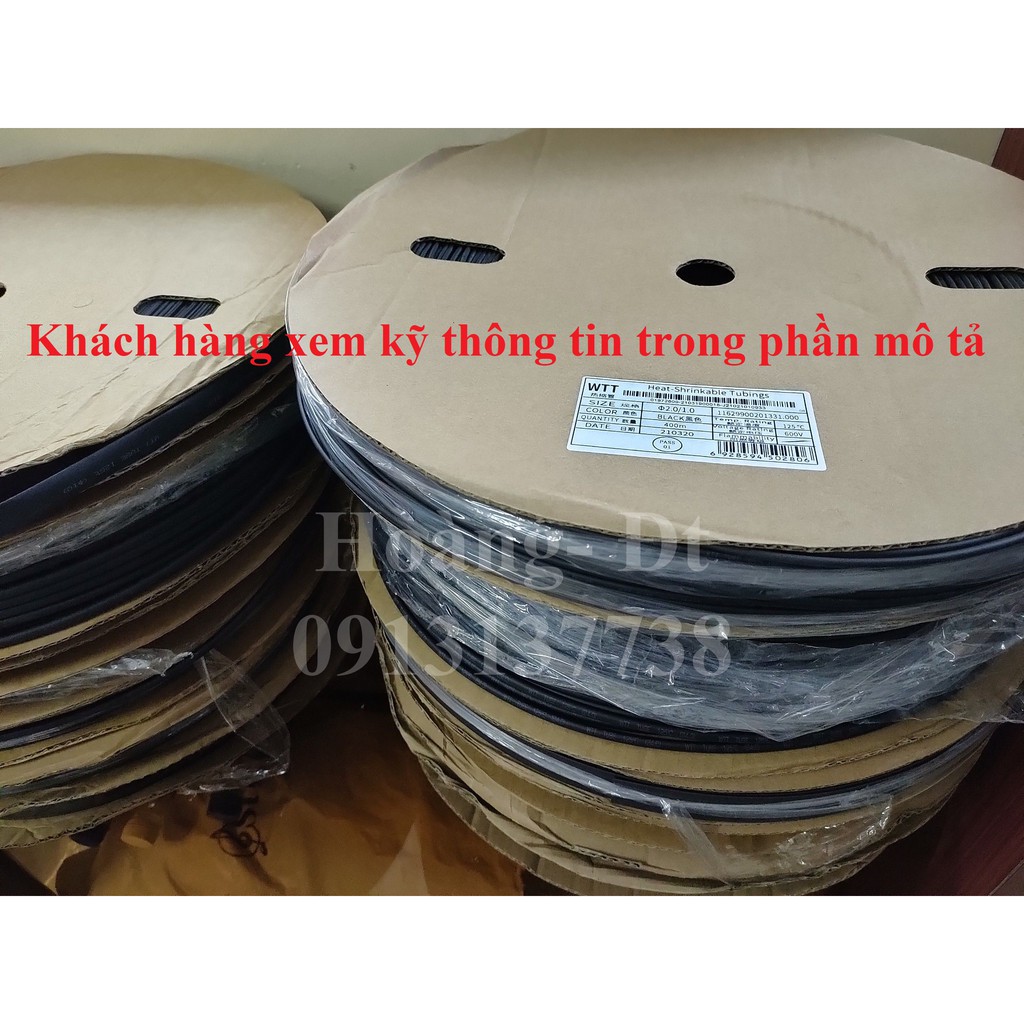 Ống gen co nhiệt loại tốt (1mm- 14mm)