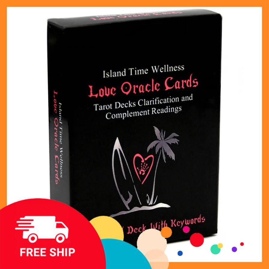 [Freeship toàn quốc]  Bộ Tarot Love Oracle Cards M11 Island Time Wellness Bài Bói New