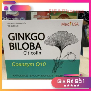 [Thực Phẩm Chức Năng] Viên bổ não Ginkgo biloba 120mg tăng cường trí nhớ tập trung trí tuệ
