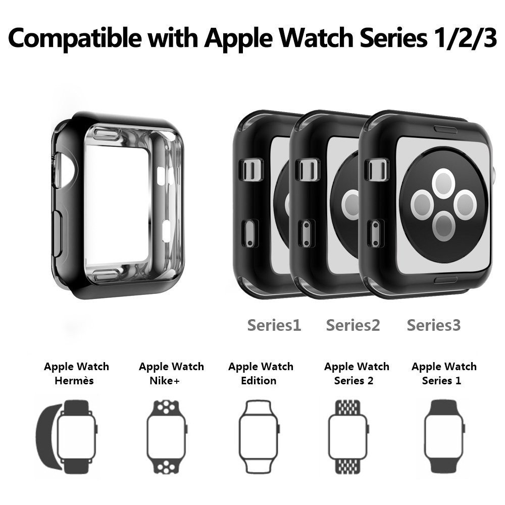 Sale 70% Vỏ ốp nhựa TPU cho mặt đồng hồ thông minh Apple Watch, Giá gốc 40,000 đ - 75A19